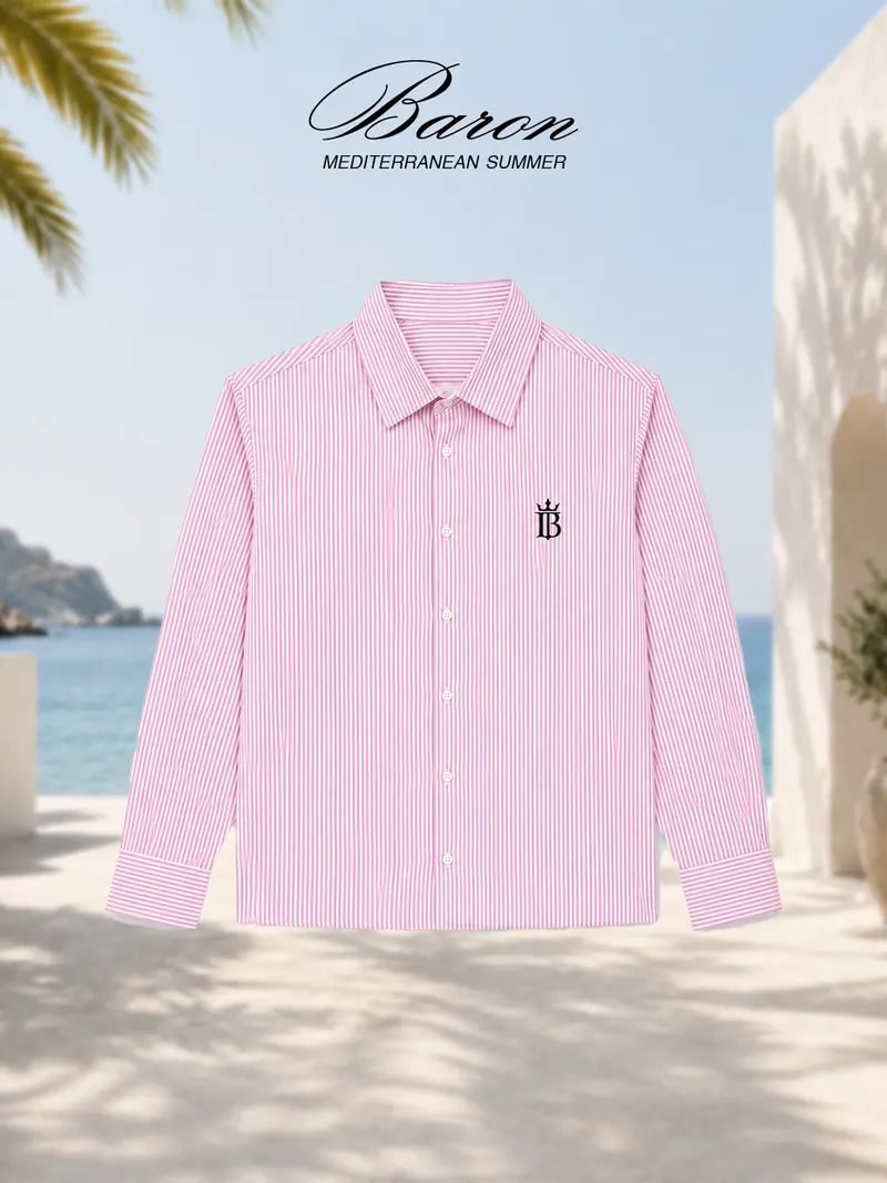 Chemise BARON rose, collection Mediterranean Summer